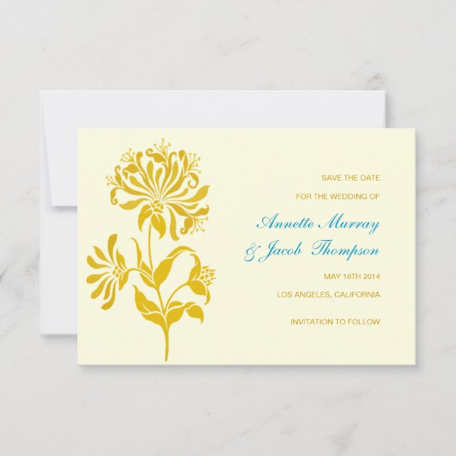 Ankündigung Datum freihalten | Blume |Gotur (Vorderseite)