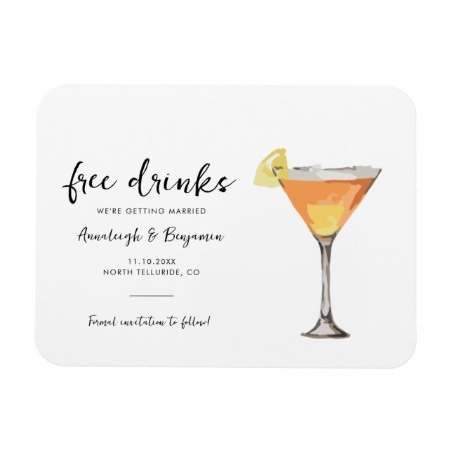 Ankündigung Datum freihalten Magnet (Horizontal)