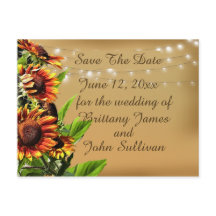 Ankündigung Datum freihalten, Sonnenblumen