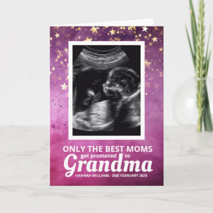 Ankündigung der Baby Ultrasound Oma Pregnancy