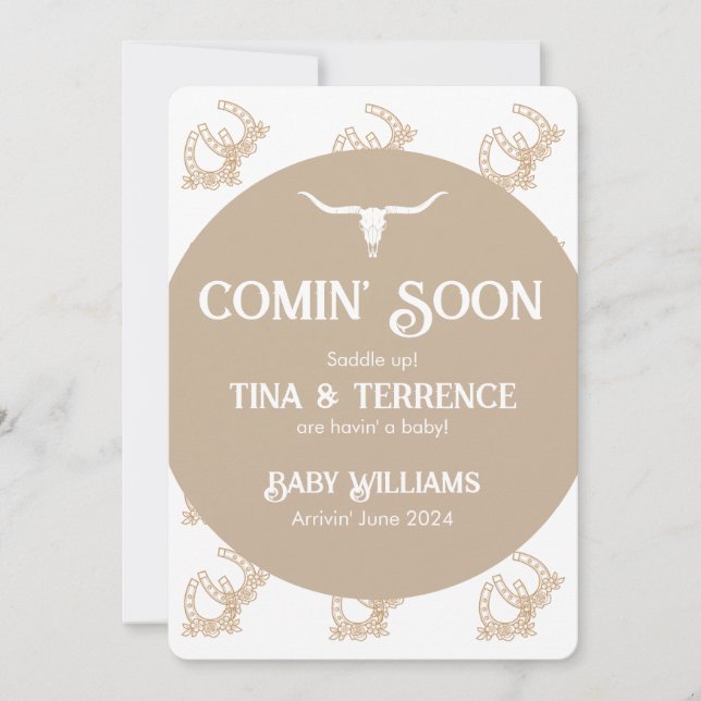 Ankündigung der baldigen Schwangerschaft von Weste (Vorderseite)