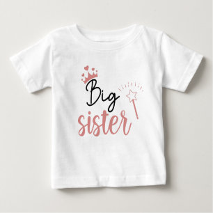 Ankündigung der Big Sister Baby-Ankunft Baby T-shirt