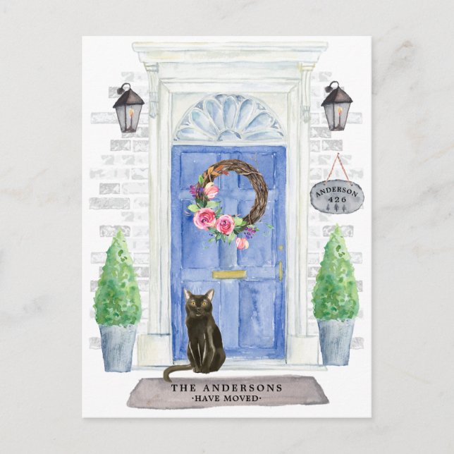 Ankündigung der Bombay Cat Moving-Karte Postkarte (Vorderseite)