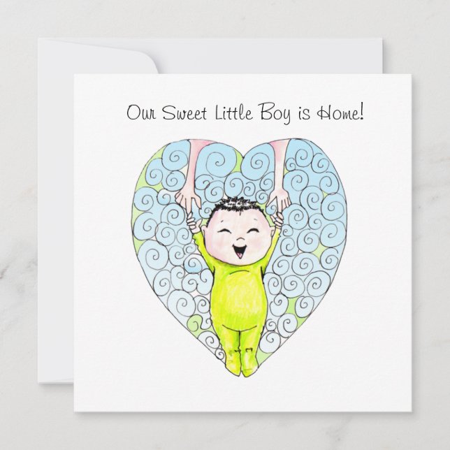 Ankündigung der chinesischen Adoption (Vorderseite)