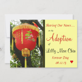 Ankündigung der Chinesischen Roten Laterne-Adoptio