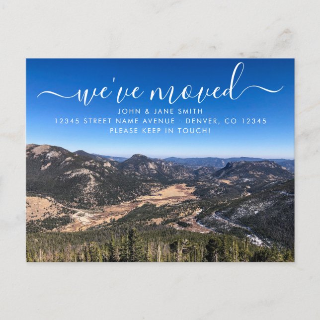 Ankündigung der Colorado-Bewegung Postkarte (Vorderseite)