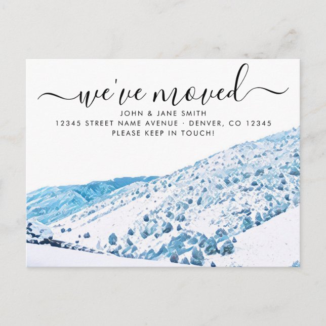 Ankündigung der Colorado-Bewegung Postkarte (Vorderseite)