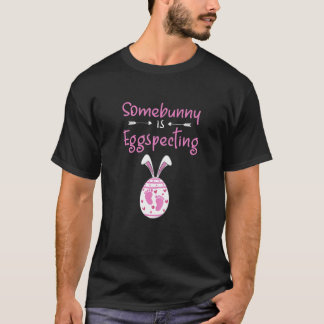 Ankündigung der Easterschwangerschaft Frauen schwa T-Shirt