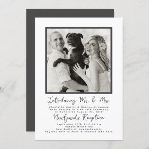 Ankündigung der Ehe durch das große Foto