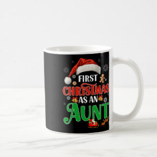 Ankündigung der ersten Weihnachten als Tante Match Kaffeetasse