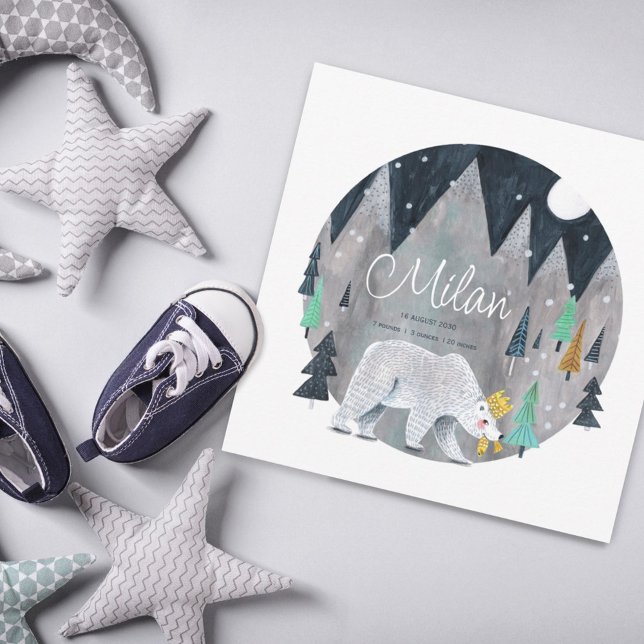 Ankündigung der Geburt des niedlichen kleinen Pola (Von Creator hochgeladen)