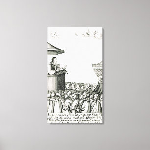 Ankündigung der Geburt von Charles I. Leinwanddruck