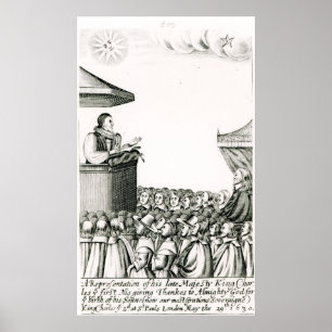 Ankündigung der Geburt von Charles I. Poster