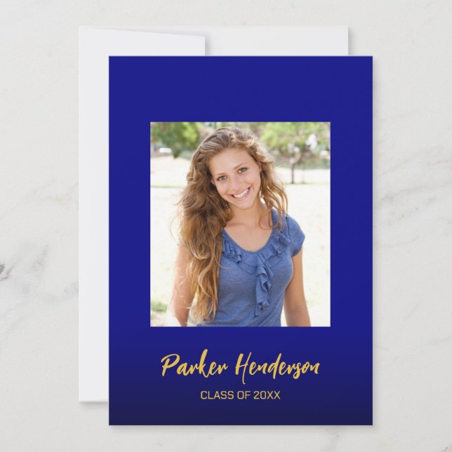 Ankündigung der Gewährung von Navy Blue Gold 2 Fot (Vorderseite)