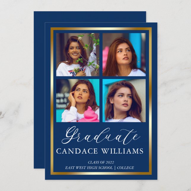 Ankündigung der Graduate-Ankündigung für das Minim (Vorne/Hinten)