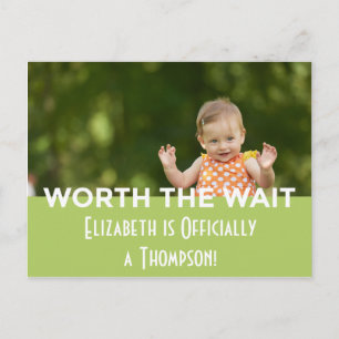 Ankündigung der grünen Adoption