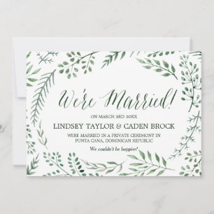 Ankündigung der grünen rustikalen Kleider