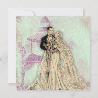 Ankündigung der Hochzeit von Gazebo Pagoda Vintage