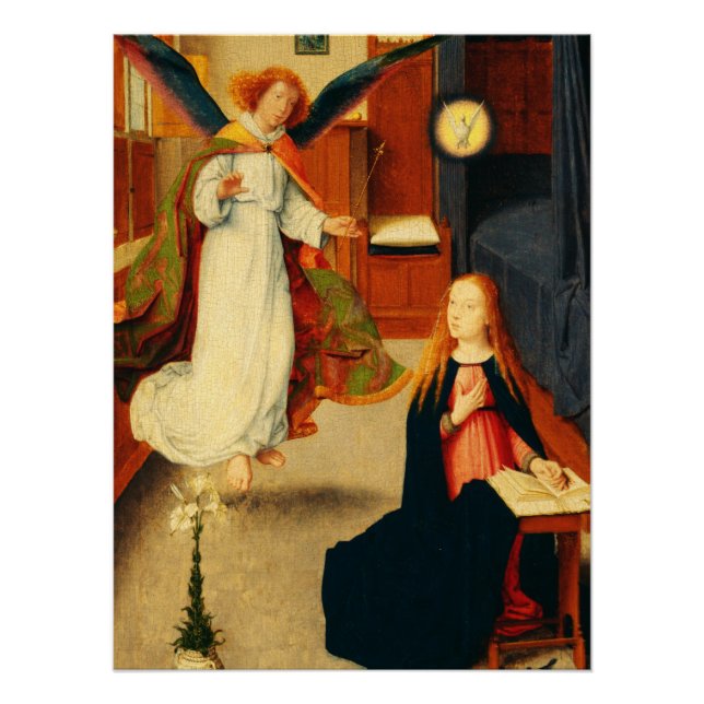 Ankündigung der Jungfrau Mary durch Gerard David Poster (Vorderseite)