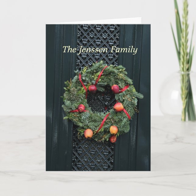 Ankündigung der klassischen Vordertür-Adresse (Vorderseite)