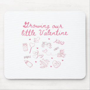 Ankündigung der kleinen Valentinschwangerschaft Mousepad