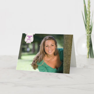 Ankündigung der lila Foto-Graduierungspartei