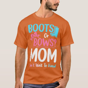 Ankündigung der Mama bei Stiefeln oder Bows T-Shirt