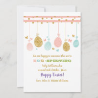 Ankündigung der mobilen Schwangerschaft des Eiers