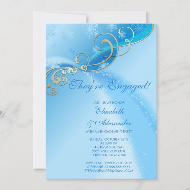 Ankündigung der modernen Winterschneeflocken-Verlo (Vorderseite)