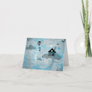 Ankündigung der neuen Adresse: Affe in den Wolken