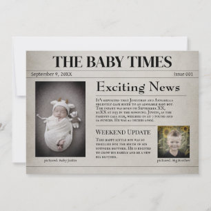 Ankündigung der neuen Baby-Geburt