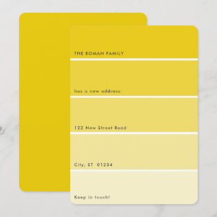 Ankündigung der neuen Farbe Gold Paint Chip