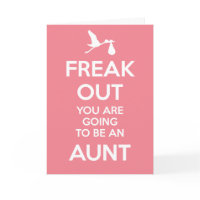 Gefaltete Ankündigungskarte