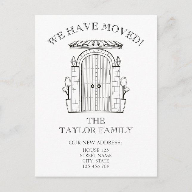 Ankündigung der neuen Zuhause-Einstiegstür (Vorderseite)