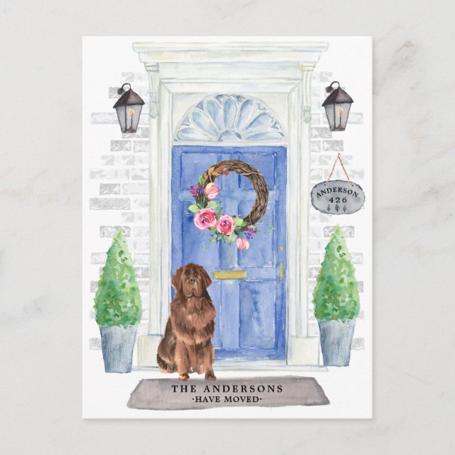 Ankündigung der Neufundland-Bewegung Postkarte (Vorderseite)