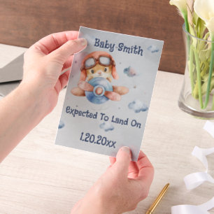 Ankündigung der niedlichen Startseite des Flugzeug