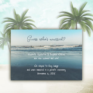 Ankündigung der privaten Hochzeitsfeier