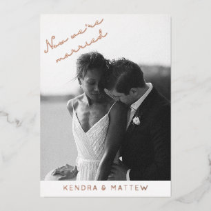 Ankündigung der "Real Foil Modern Wedding Elopemen