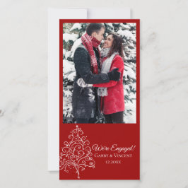 Ankündigung der Red Christmas Tree Winter Verlobun