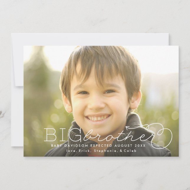 Ankündigung der Schwangerschaft des großen Fotos (Vorderseite)