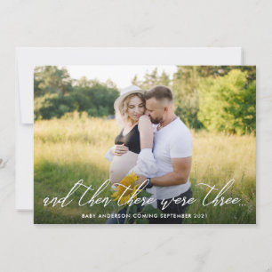 Ankündigung der Schwangerschaft des modernen Fotos