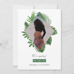 Ankündigung der Schwangerschaft des tropischen Fot