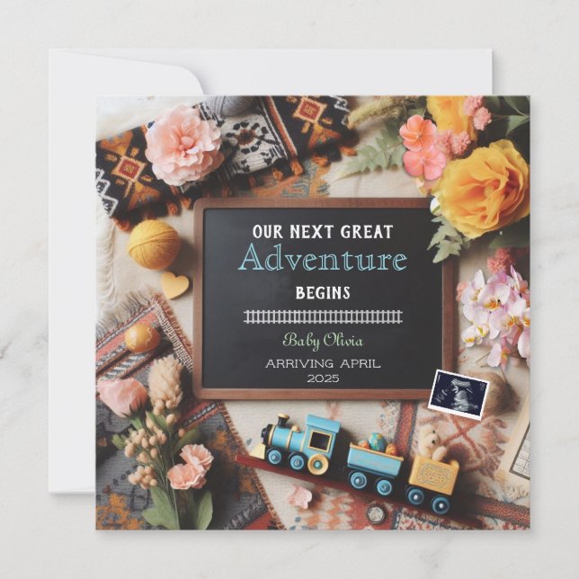 Ankündigung der Schwangerschaft, Geschlechtsneutra (Vorderseite)