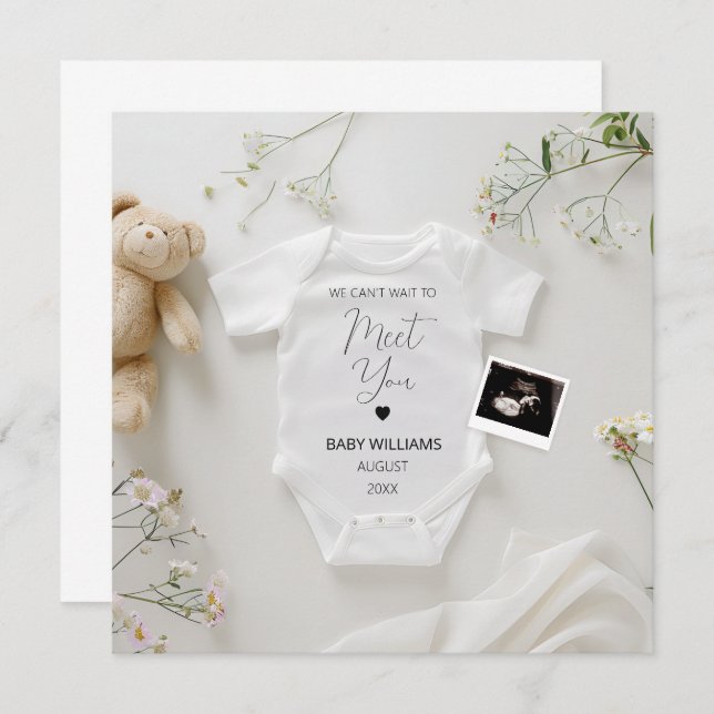 Ankündigung der Schwangerschaft in der modernen Wi (Vorne/Hinten)