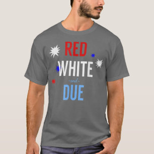 Ankündigung der Schwangerschaft in Rot, Weiß und G T-Shirt