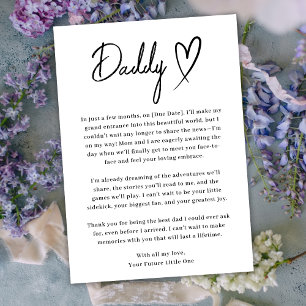 Ankündigung der Schwangerschaft in Schwarz-Weiß-Va