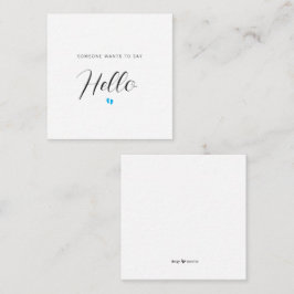 ANKÜNDIGUNG DER SCHWANGERSCHAFT - Kinderkarte Begleitkarte