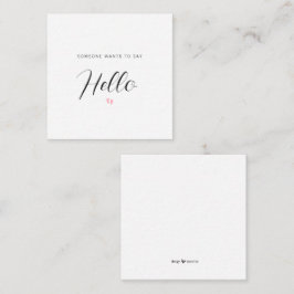 ANKÜNDIGUNG DER SCHWANGERSCHAFT - Kinderkarte Begleitkarte