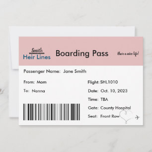 Ankündigung der Schwangerschaft unter Reisegesicht