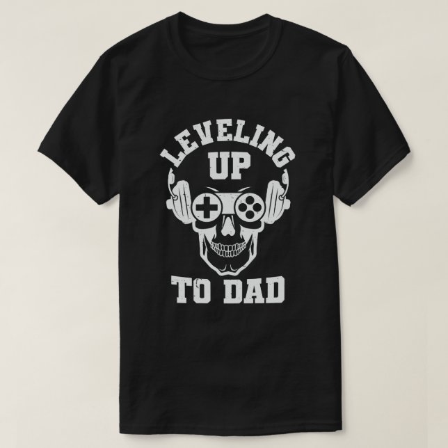 Ankündigung der Schwangerschaft von Daddy Gamer T-Shirt (Design vorne)
